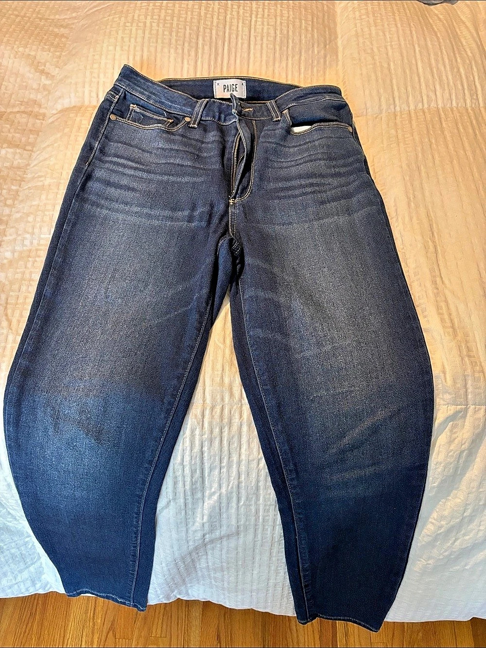Paige Boot Cut Jeans in Blue Waist 30